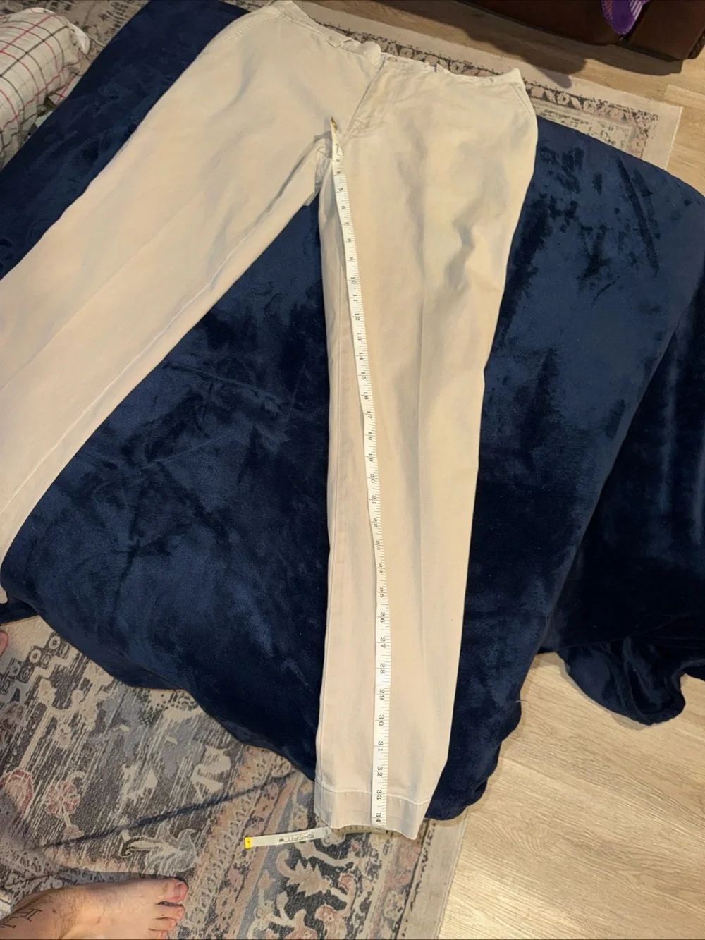 Polo Ralph Lauren “Basic Sand” Khaki Pants Chino 34/34 Classic Fit
